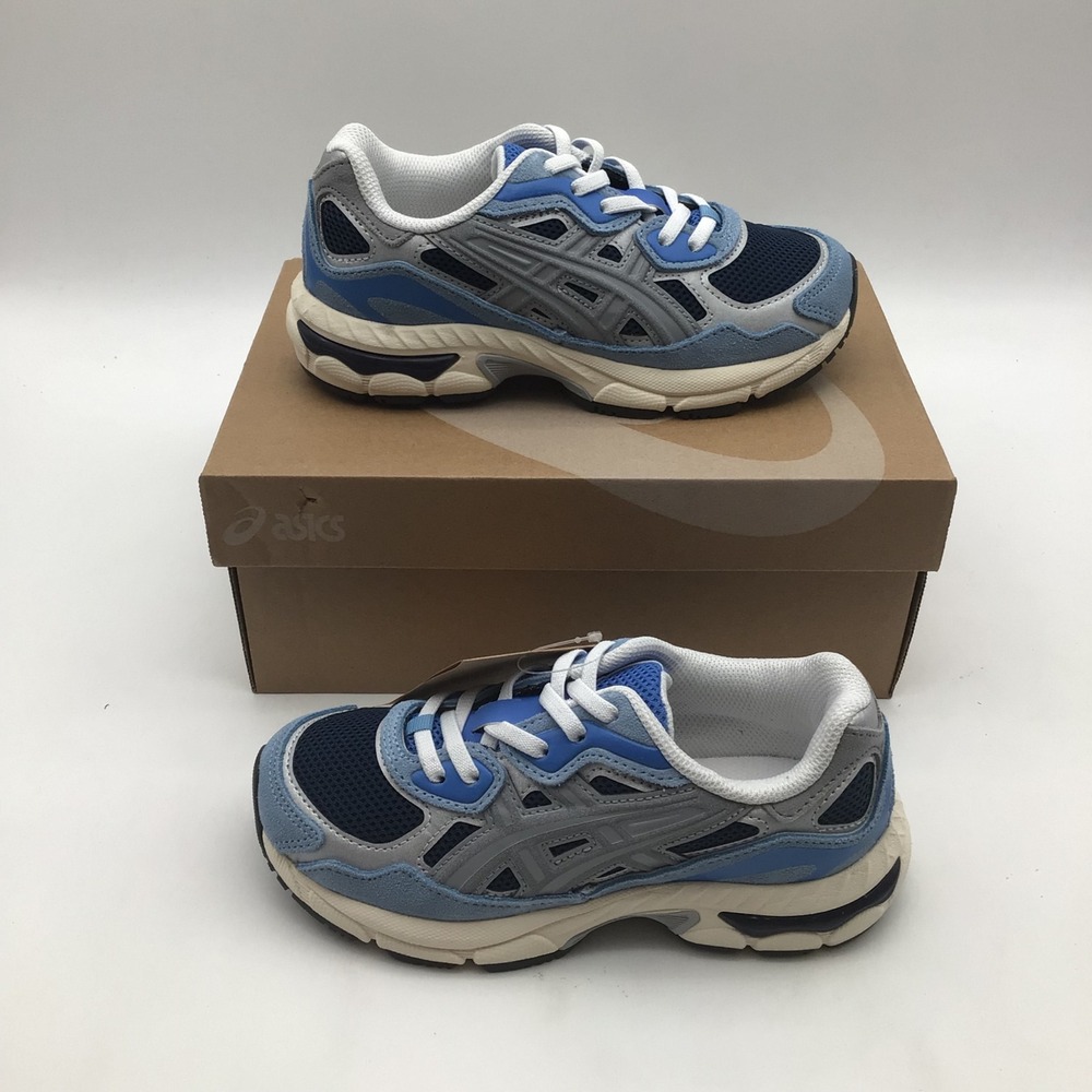 ASICS GEL-NYC PS Kids Independence Blue Gravel Shoes 1204A176-400 Size K13 NEW
